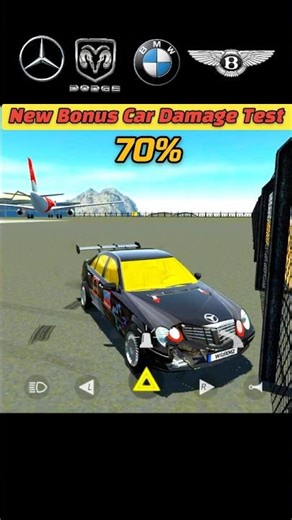 New😳Car Damage Test💀Car Simulator 2 #asthetic #bmw #mercedes #shorts #carsimulator #trollface #car