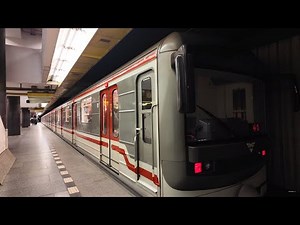 Czech Republic, Prague, Metro ride from Anděl to Smíchovské nádraží