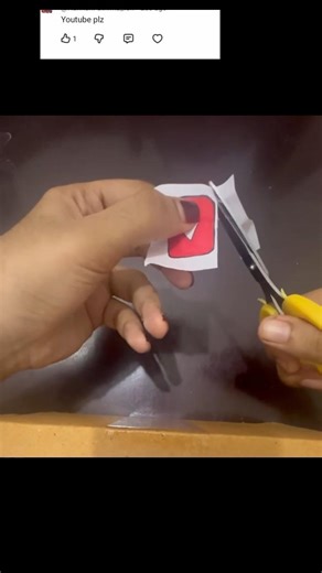 youtube logo sticker making 😲✨ #art #drawing