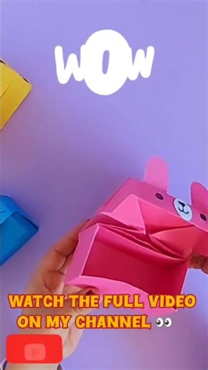 Cute Origami Animal Boxes 🐻🐱 | Full Video on My Channel