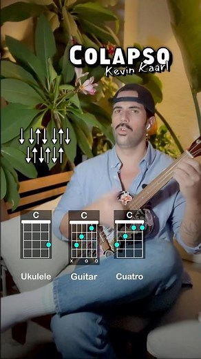 Colapso - Kevin Kaarl - ukulele, guitarra y cuatro - tutorial con acordes, rasgueo y letra