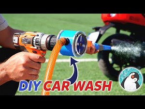 Turn drill into a car wash - DIY Bike/Car Washer at Home