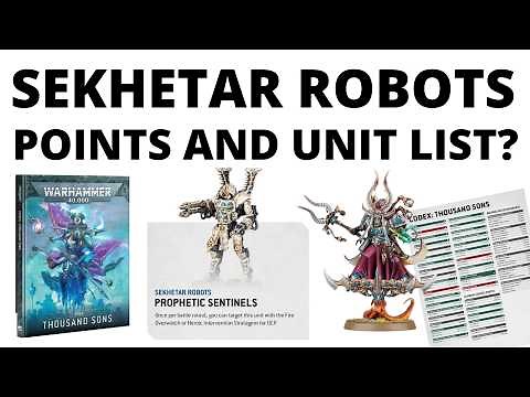 First Thousand Sons Rules Reveals - Sekhetar Robots, Unit List +Points Costs