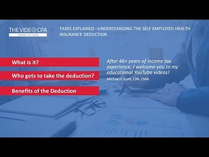 Taxes Explained Understanding the Self Employed Health Care Insurance Deduction