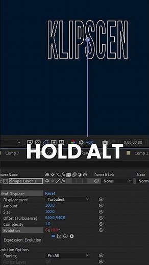 Liquid Text Floating Effect in After Effects 💧 | Klipscen Tips