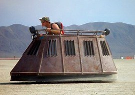 Star-Wars-y sand-tank with giant stereo for $20k