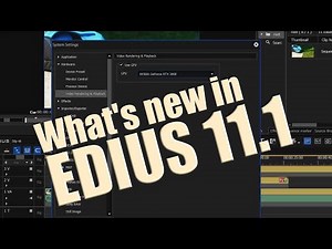 Whats New In EDIUS 11.1