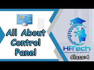 All About Control Panel| Control Panel Setting| Computer |Class: 4|Hi-Tech Education || Urdu/Hindi