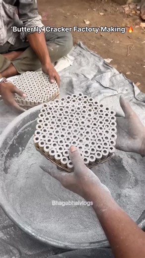 Bhargav | Business - Travel - Explore on Instagram: "‘Butterfly’🦋 Fire Cracker Factory Making Process🔥 . DM or Comment For more details👍 . Follow - @bhagabhaivlogs For more such interesting videos 😇🙌 . #fireworks #crackers #diwali #festival #vibes #viral #trending #reels #shorts #butterfly #firecracker"