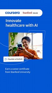 1.1K reactions | Explore the transformative role of AI in healthcare with Stanford. From diagnostics to patient care and treatment planning, discover how AI is reshaping the industry. Stay ahead in a rapidly evolving field with insights designed for both healthcare and tech professionals. | Coursera | Facebook