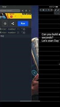 Day 1 of #100DaysOfPython 🐍Simple Calculator using Python ✅Start your coding journey today!