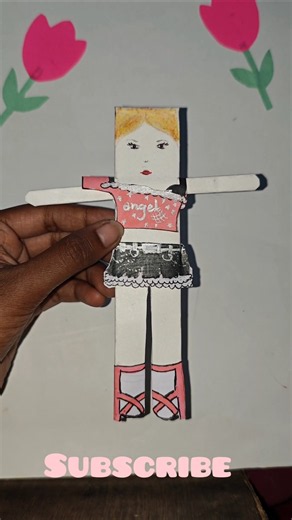 Paper Doll dress 👗#diy #paperdoll