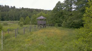 Prisoner of war concentration camp barbed wire fence.