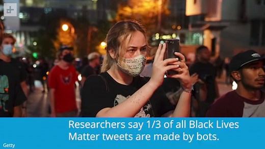 1 in 3 tweets about BLM protests are from bots