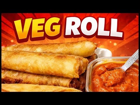 Spring veg roll ek bar bna ke dekhodesirecipe #food #foodlovers #cooking #viral #homem