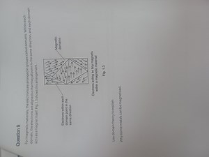 Use domain theory to explain why some metals can be magnetised.... | Filo