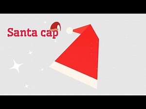 How to make santa cap from paper | Easy christmas craft for kids | Origami santa cap