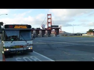 Golden Gate Transit: 2003 Orion V Suburban Route 70 Express Bus #1504 at GGB Toll Plaza