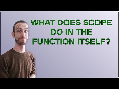 Ethereum: What does scope do in the function itself?