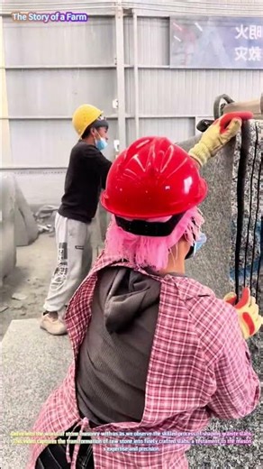 Crafting Granite Slabs: The Art of Stone Mason Work 🪨👷‍♂️