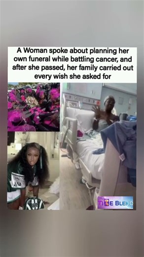 🙏She planned her own funeral while battling cancer Her family honored her🕊️💔#sad #yosho #viral #rip