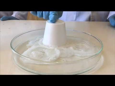 Dissolve polystyrene in acetone