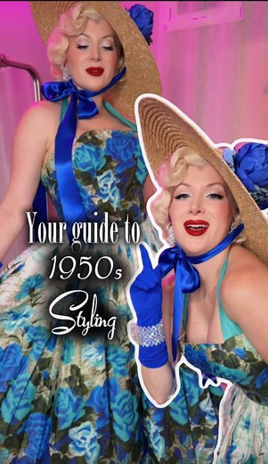 Wearing a dress that had been stored for 70 years!! 🫢 The epitome of 1950s swing dress glamour is finally here. 💬 Were the 3 petticoats a yay or nay? Outfit details:Velvet cacoon robe @velvetzephry Secret form bra (corset) Perfect Corset use code AUDREY to save 25% off yours Harlow vintage peach girdlette @whatkatiedid 1950s swing dress @butchwaxvintage Crystal chandelier earrings and cuff bracelet @babesonboardaccessories Big blue hair flower @mirandaschoice 1950s tan lucite purse @venusonthe