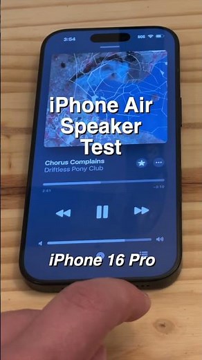 iPhone Air Speaker Comparison