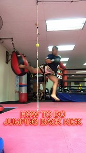 HOW TO DO THE JUMPING BACK KICK 🥋🔥 #taekwondo #kickboxing #muaythai #tkd #mma #reels #fyp #trending | MK