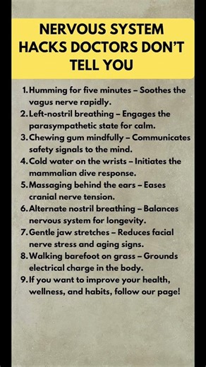 8 Simple Nervous System Hacks to Reduce Stress Naturally #stresscontrol #stressmanagment #stress