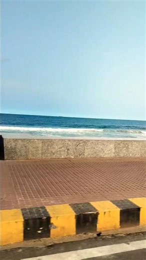 📍Vizag Beach Road Vibes 🌊✨Cool breeze, endless waves, and peaceful roads ❤️