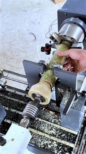 Demu CNC bamboo processing lathe tenon processing#Numerical control#Numerical control