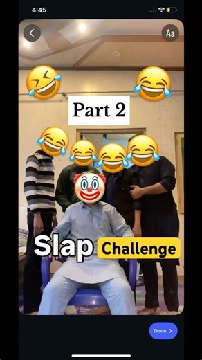Slap challenge video 😂 part 2 ☠️ wait for and 👍🏻 #subscribe #funnyshorts #part_2