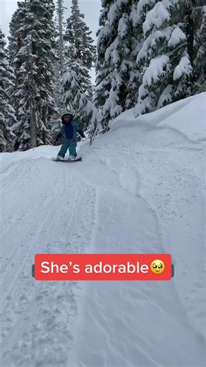 4-Year-Old Snowboard Adventure Through the Trees