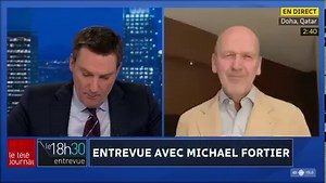 239K views · 2.6K reactions | Des controverses dérangent au Qatar, où la liberté d'expression est loin d'être acquise. Entrevue avec Michael Fortier | Le Téléjournal 18 h | Facebook