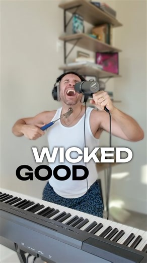 Chris Chianesi on Instagram: "Wicked’s chokehold started early. 💚 I was playing Jesus in Godspell (naturally) when @idinamenzel performed “Defying Gravity” on Letterman. Since streaming didn’t exist, I did the only logical thing: I recorded the entire performance to my flip phone voicemail. My friends huddled around the earpiece the next day. This is the ASMR story of the night my life changed For Good. · · · · #wickedforgood #wickedmovie #defyinggravity #idinamenzel #wickedmusical #musicalthea