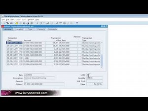 INV Oracle Inventory Inquiry, Oracle Applications Training