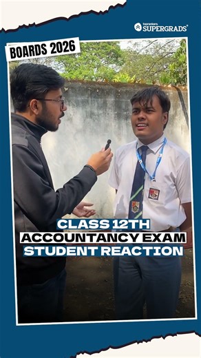 Class 12th Accounts Paper - Easy or Tough? 😳 | Students Reaction from Centre | Boards 2026 #shorts