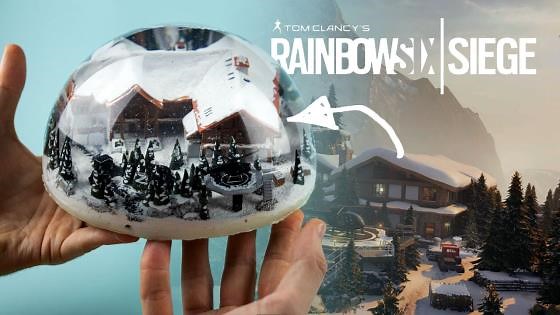 Rainbow Six Siege map Chalet inside a snowball – with clay