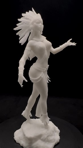 Aztec Goddess, ready for the painting #3d #print #printing #3dprinting #model #models #miniature #miniatures #scalemodel #scalemodels #art #paint #painting #anycubic #beauty #girl #women #goddess #aztec #culture #religion
