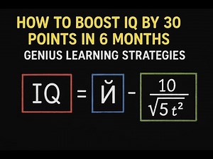 How to Boost IQ by 30 Points in 6 Months | Genius Learning Strategies