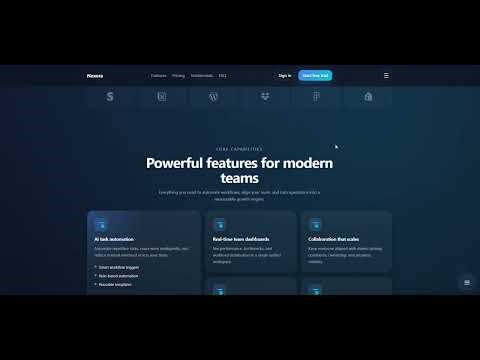 Nexora - SaaS landing page
