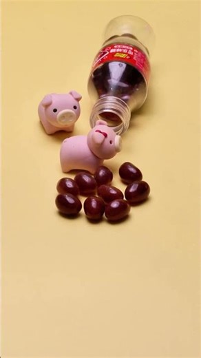 Have a piece of cola candy! ^ω^ Little Pigsy's Daily Life #Cute #StressRelief #Foodie #Healing #Sn