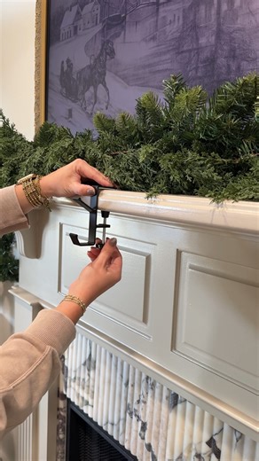 126K views · 4.4K reactions | Comment “GARLAND HANGER” for the link! ✨ • if you don’t want to drill screws or add nails to your mantle, these work PERFECTLY for hanging stockings and garland! 勞 • #holidayhacks #holidaydecor #mantledecor #christmasinspiration #amazonfinds #homeinspo #momhacks #DecoratingIdeas #Fireplacedesign | Kenzie Marie Home | Facebook