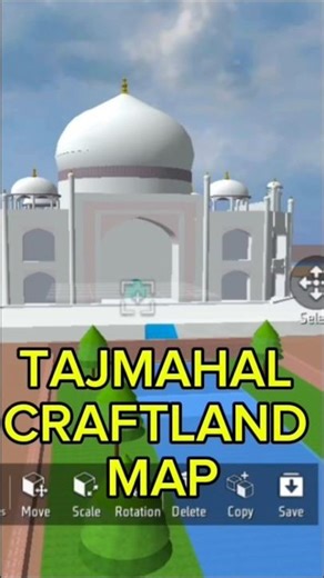 Tajmahal Craftland Map Code 🤓 TAJMAHAL CRAFTLAND MAP CODE 😯 #shorts #craftland