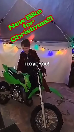Still our favorite Christmas story. A brand new two stroke and one grateful kid! Skip the Amazon cart and head to your local motorcycle dealership this Friday, these memories will last a lifetime. | Fast for Fun