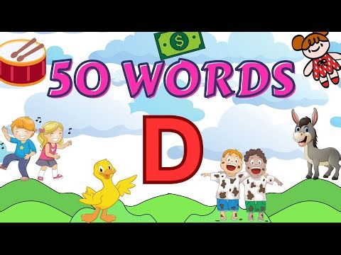 D Letter Words | 50 Words That Start With D | D Letter Words Vocabulary