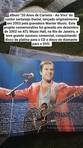 CD 20 anos de carreira, Daniel ao vivo ano 2003