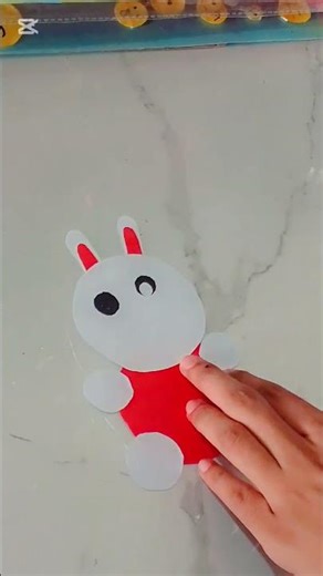 Papar rabbit 🐰🐇 so cute 🥰 #diy #viral #art #craft #short
