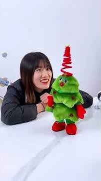 KIBTOY Sing and Dance Christmas Tree Plush Stuffed Electric Toys Christmas Gift for Kids